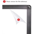 thumbnail image 4 of VIZ-PRO Magnetic Dry Erase Board Whiteboard, 36 X 24 Inches, Black Aluminium Frame, 4 of 5