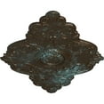 thumbnail image 3 of 67 1/8"W x 48 5/8"H x 1 7/8"P Piedmont Ceiling Medallion (Fits Canopies up to 6 1/2"), Hand-Painted Bronze Blue Patina, 3 of 5