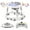 Grey, variant on Baby Walker with Music and Lights ,Foldable Baby Activity Center with Wheels For Infant Boys Girls 6-18 Months,Black