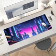 thumbnail image 5 of Mouse Pad Desk Mat Gaming Large Keyboard Cute Office Desktop Computer Laptop City XXL Long Giant Big Kawaii Cool Modern Design for Women Girl Men Boy Gamer Oversized Wide 31.5x11.8'''' Mousepad, 5 of 6