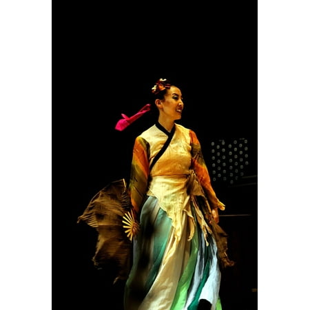 Traditional Dancing (Peel-n-Stick Poster of Republic Of Korea Dancing Dance Traditional Poster 24x16 Adhesive Sticker Poster)