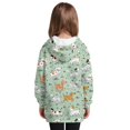 thumbnail image 2 of Psesaysky Girls Sweatshirt Long Sleeve Hoodie Dress Pullover Sweater Oversized Cartoon Puppy Grass Print Clothes Kids Outfits Tops with Pocket for 7-8 Years, 2 of 7
