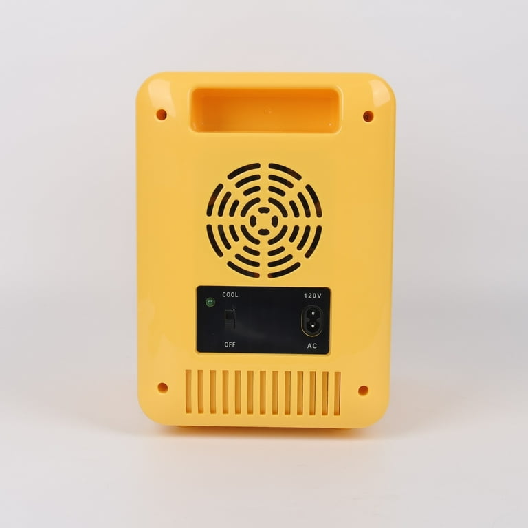Peanuts 4L 6-Can Mini Fridge, Yellow - Walmart.com