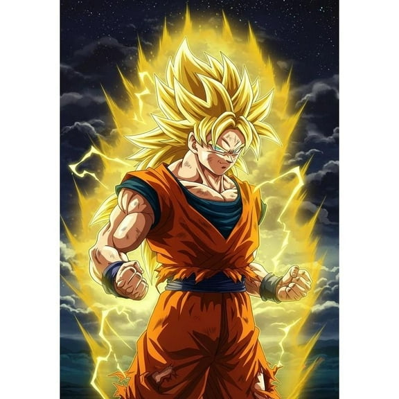 5D DIY Dragon Ball Diamond Painting Kit, Round Acrylic Diamond Artwork for Home Decoration, or Gift.