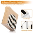 thumbnail image 5 of Yayeee Napkin Holder for Table Set of 2 Kitchen Paper Tissue Organization, Black Abstract Stripes, 5 of 8
