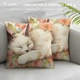 thumbnail image 3 of Nawypu  Easter Bunny Throw Pillow Cover,  Rabbit Flowers Cushion Case Decoration for Sofa Couch, 3 of 5