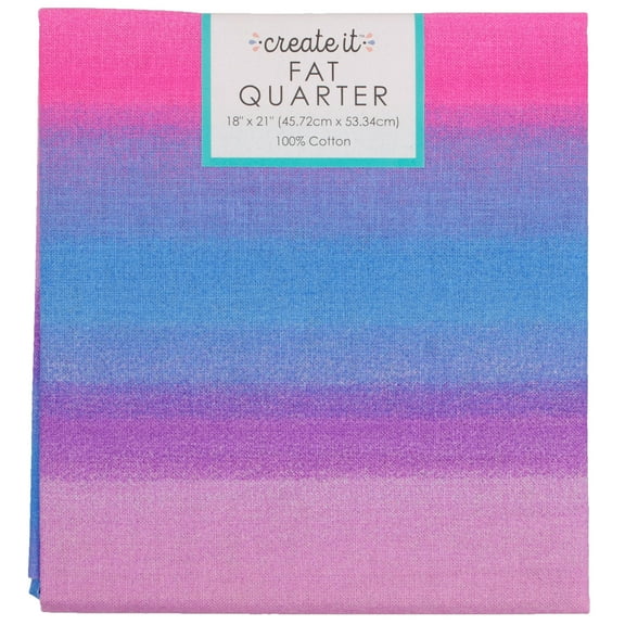 Create It 18"x21" 100% Cotton Ombre Precut Sewing & Craft Fabric, Pink 1 Piece