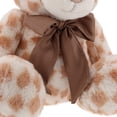 thumbnail image 6 of Large Checkered Bear Plush, Brown and White, Mother's Day by Way To Celebrate, 6 of 8