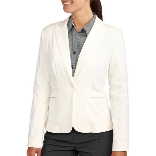 George Women's  Millenium Suiting Jackets1 button White/tan/black/Grey 