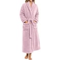 thumbnail image 5 of Gifts for Her Robe for Women Fuzzy Loungewear Oversized Hooded Women's Robes Bath Womens Bathrobe Light Violet, 5 of 9
