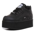 thumbnail image 6 of Buffalo 1533069 Women's Lace Up Leather Platform Sneakers In Black Size 10, 6 of 6