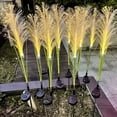 thumbnail image 6 of Sunjoy Tech 2Pcs Solar Reed Lights Waterproof Realistic Looking No Wiring Required Automatic Charging Soft Lighting Outdoor Garden Lights Solar-Powered Reed Lamps Garden Supplies, 6 of 7
