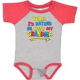 thumbnail image 3 of Inktastic Yeah I'd Rather be with My Grandma in Red Yellow and Blue Boys or Girls Baby Bodysuit, 3 of 5