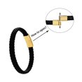 thumbnail image 4 of Pulsera Geoffrey Beene de piel trenzada con cierre dorado de 21 cm, 4 of 5