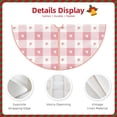 thumbnail image 5 of Balery Plaid Heart Printed Christmas Tree Skirt , Merry Christmas Party Christmas Tree Decoration,Adjustable Tree Skirt-36", 5 of 8