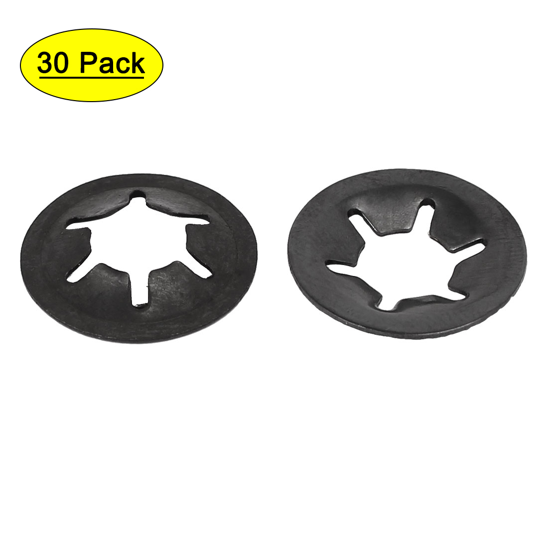 Uxcell 20 Pcs 3/4" Internal Tooth Lock Washers - Zinc-Plated Carbon Steel Star Washers, Silver