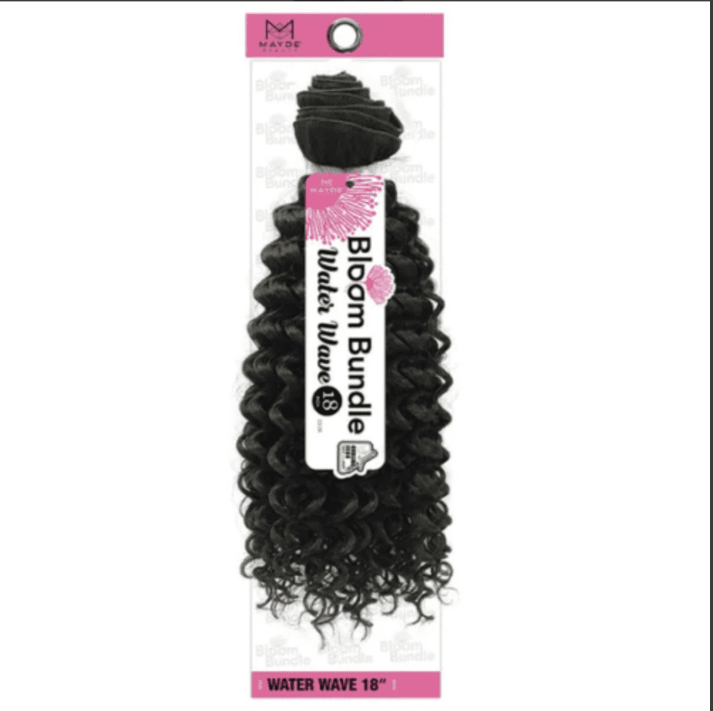 30" Water Wave Synthetic Hair Weaving Bundle Bloom Bundle By Mayde
