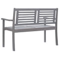 thumbnail image 5 of vidaXL Loveseat Accent Patio Bench Furniture with Cushion Eucalyptus Wood, 5 of 9