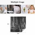 thumbnail image 4 of Grey Forest Cloth Napkins, Mysterious Primitive Forest Pine Tree Washable and Reusable Dinner Napkins Set of 4, Table Napkin for Kitchen Party Birthday Wedding Hotel Housewarming 20"x20", 4 of 8