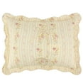 Global Trends Antique Rose Quilted Pillow Sham