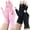Pink(1pair)+pure Black(1pair), variant on 2 Pairs Compression Fingerless Gloves for Men and Women, Non-Slip Support Gloves for Everyday Wear