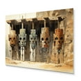 thumbnail image 2 of Designart "Tribes Dogon African Mask I" African Tribes Metal Wall Art Prints, 2 of 5