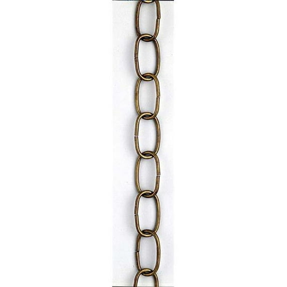 3 ft. Brass Decorative Oval Chain