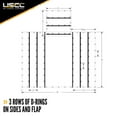 thumbnail image 5 of 18 oz. 3 Piece Lumber Tarp - 24' x 18' (8' Drop) for all 3 pieces -, 5 of 7