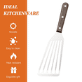 thumbnail image 3 of Espátula para pescado resistente al calor - Espátula de metal de acero inoxidable para sartén antiadherente - Espátulas premium para cocinar pescado y carne, 3 of 5