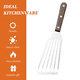 thumbnail image 3 of Espátula para pescado resistente al calor - Espátula de metal de acero inoxidable para sartén antiadherente - Espátulas premium para cocinar pescado y carne, 3 of 5