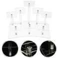 thumbnail image 2 of CIMAXIC Clear Display Rack for Storage Acrylic Transparent Sturdy and Safe for Longlasting Use 8step,8.39"X5.51"X5.08", 2 of 4