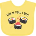 thumbnail image 3 of Inktastic Kawaii How I Roll Sushi Boys or Girls Baby Bib, 3 of 4