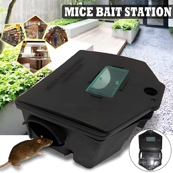 ACDANC Rat Bait Box Large Rat Mouse Bait Station For Poison Grain