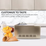Whynter 2.1Qt Automatic Compressor Ice Cream & Yogurt Maker, Stainless Steel Bowl, Champagne Gold