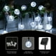 thumbnail image 2 of Luces de Navidad con globo solar, 21 pies, 30 luces LED con forma de globo solar, para exteriores, impermeables, con bola de burbujas de cristal, luces para patio, jardín, pérgola, cenador, bistró, fiesta, blanco frío Sailing Electrónica, 2 of 6