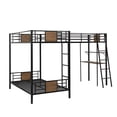 thumbnail image 5 of MERAX  L-Shaped Twin over Twin Bunk Bed with Twin Loft Bed with Desk and Shelves, 5 of 5