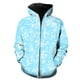 thumbnail image 1 of Sudadera con capucha y cremallera para hombre, diseño de copos de nieve de invierno, moda 2024, gran oferta, chaquetas de gran tamaño con capucha, informal, estampado 3D, ropa de calle unisex, 1 of 6