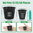 thumbnail image 2 of Net Pots for Hydroponics 2 Inch, 50 Pack Garden Slotted Mesh Plastic Plant Net Cups with Plant Labels, Wide Lip Round Bucket Basket for Hydroponics & Aquaponics (2" Net Pot, 50 Pack), 2 of 7