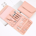 thumbnail image 4 of Kit de pedicura profesional, herramientas para cortar uñas, kit de belleza, herramientas para el cuidado de las uñas con estuche de viaje de cuero Adepaton Accesorios para Manicure y Pedicure, 4 of 5