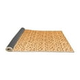 thumbnail image 2 of Ahgly Company Indoor Square Solid Orange Modern Area Rugs, 3' Square, 2 of 4