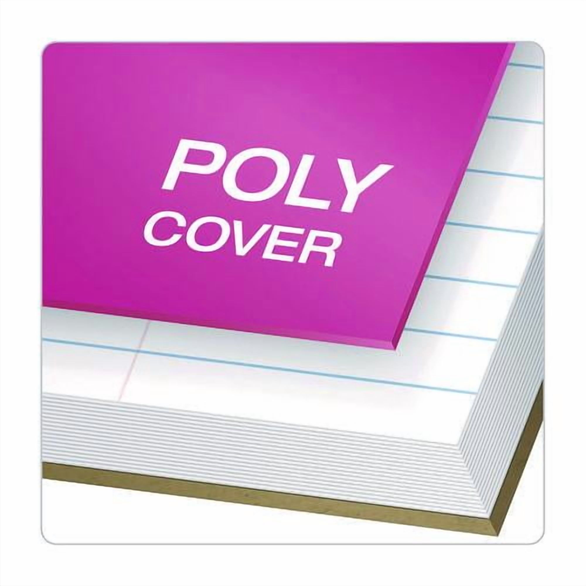 Three-Subject Notebook, Medium/College Rule, Randomly Assorted Cover Color, (150) 11 x 9 Sheets | Bundle of 2