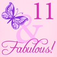 thumbnail image 3 of CafePress - Fabulous 11Th Birthday For Girls Kids Light T Shir - Light T-Shirt Kids XS-XL, 3 of 4
