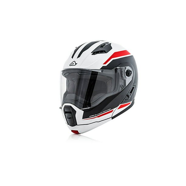 CASCO DERWEL BLANCO ROJO M Acerbis casco derwel Bodega Aurrera en linea