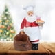 thumbnail image 5 of 1 adorno de resina, regalo navideño, lindas mini figuras decorativas de Papá Noel Cocinero, 5 of 9