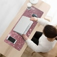 thumbnail image 3 of Enhance Your Productivity with XXL Desk Pad & Pink Mouse Pad - 31.5x11.8 Inches Desk Mat with 3 Levels for Keyboard, Perfect for Home Office, 3 of 7