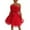 Red_002, variant on European Style Tube Top Mesh Elegant Bow Tie Tutu Party Dress for Women Fashionable Layered Attire Black XXL