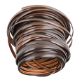 thumbnail image 3 of 6X Coffee Gradient Flat Synthetic Rattan Weaving Material Plastic Rattan for Knit And Repair Chair Table Storage Basket, 3 of 6