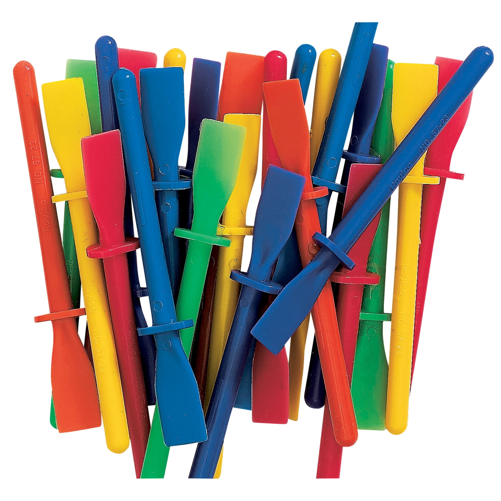 Roylco Paste and Glue Spreaders, 4 Inches Long, Assorted Colors, Pack