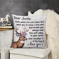 thumbnail image 7 of Set of 2 Aunt Gifts Mother's Day Even When I'm Not Close by I Want You to Know I Love You Short Plush Both Sides Square Throw Pillow Cover Cushion Case Sofa Home Decor 20x20 Inches (Aunt Gift), 7 of 7