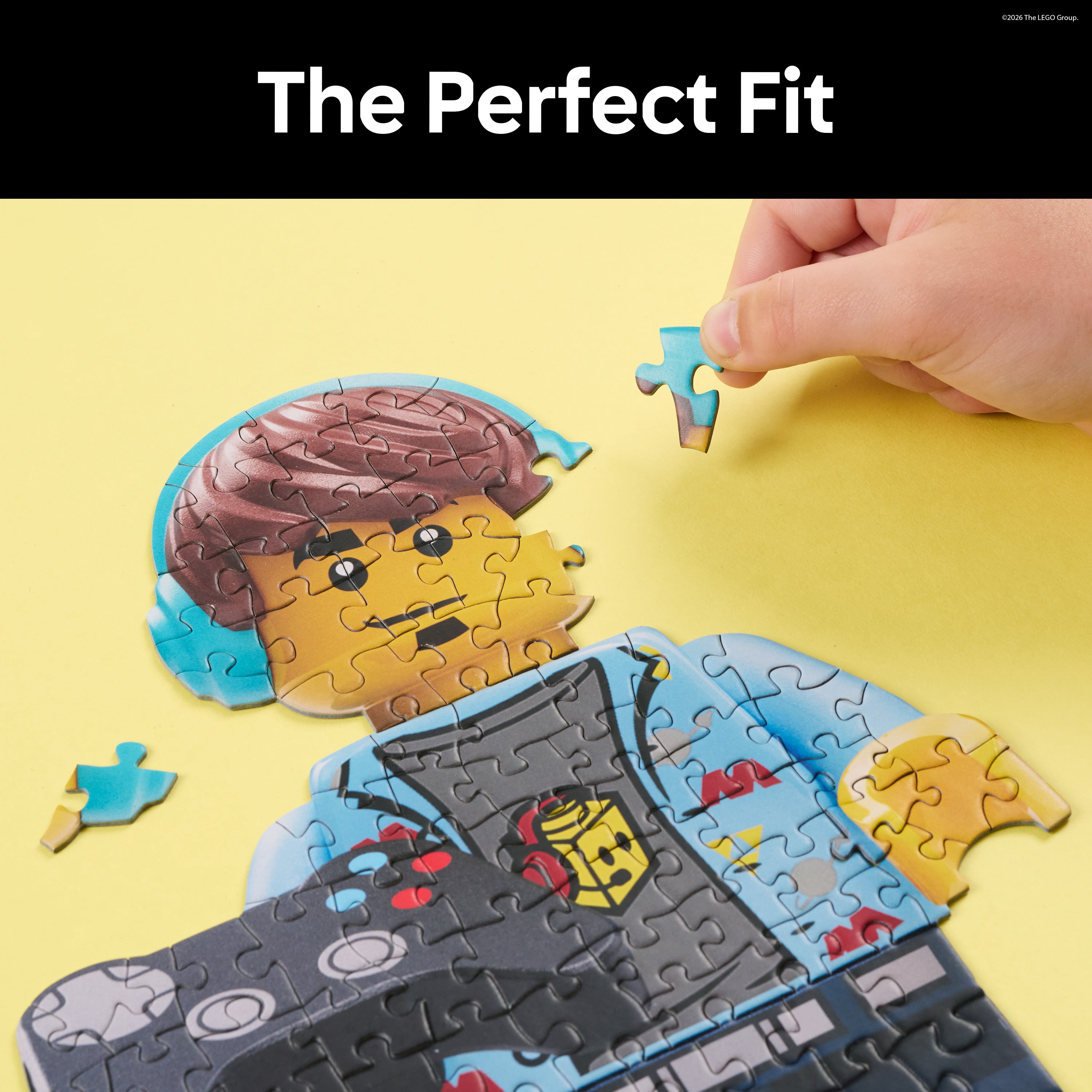LEGO® Minifigures Blind Puzzle, 100 Pieces, 1 Puzzle Per Package, 6 to Collect, Build and Swap Shaped Minifigure Puzzle